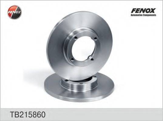 FENOX TB215860 Тормозной диск