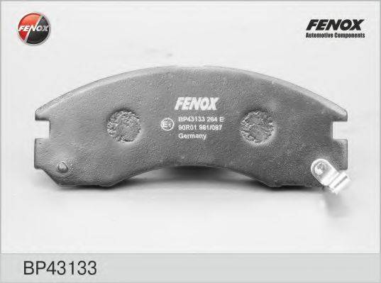 Комплект гальмівних колодок, дискове гальмо FENOX BP43133