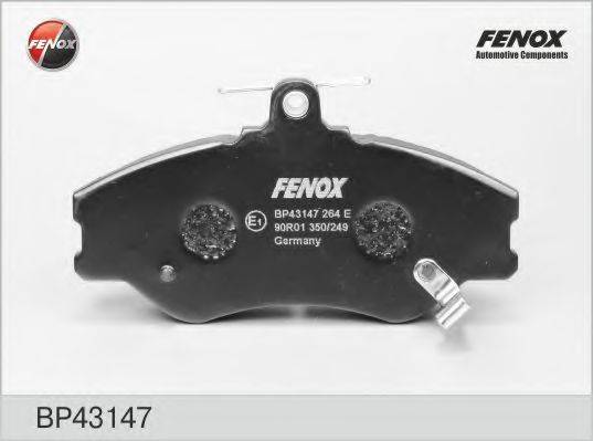 FENOX BP43147 Комплект гальмівних колодок, дискове гальмо