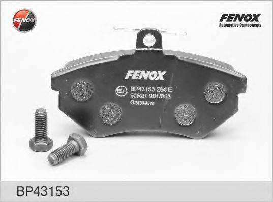 FENOX BP43153 Комплект тормозных колодок, дисковый тормоз