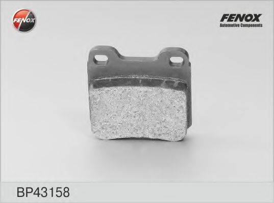 Комплект тормозных колодок, дисковый тормоз FENOX BP43158