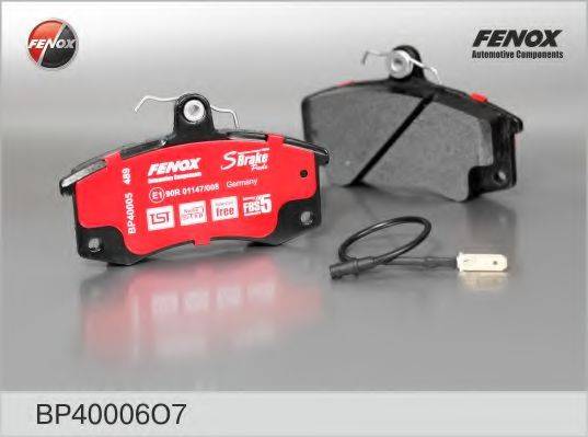 FENOX BP40006O7 Комплект тормозных колодок, дисковый тормоз