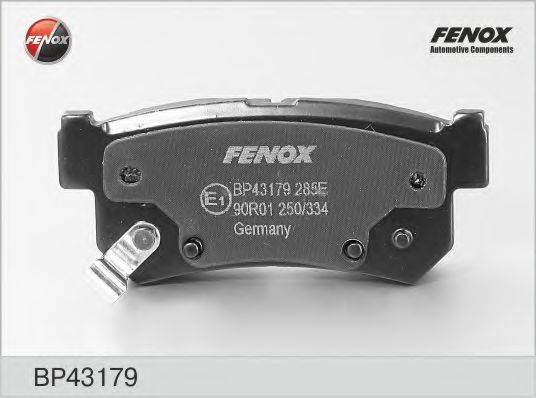 Комплект тормозных колодок, дисковый тормоз FENOX BP43179