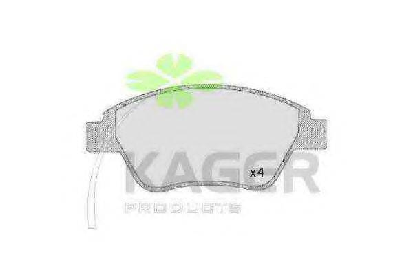 KAGER 350577 Комплект тормозных колодок, дисковый тормоз