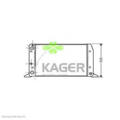 Радіатор, охолодження двигуна KAGER 31-0006
