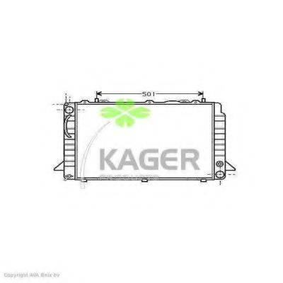 Радіатор, охолодження двигуна KAGER 31-0018