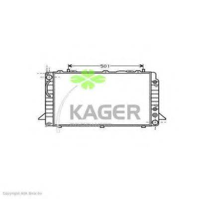 Радіатор, охолодження двигуна KAGER 31-0019