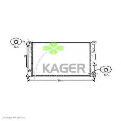 KAGER 310029 Радиатор, охлаждение двигателя