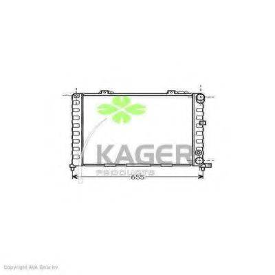 Радіатор, охолодження двигуна KAGER 31-0056