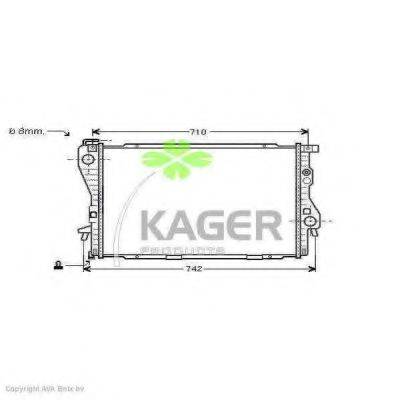 KAGER 310139 Радиатор, охлаждение двигателя