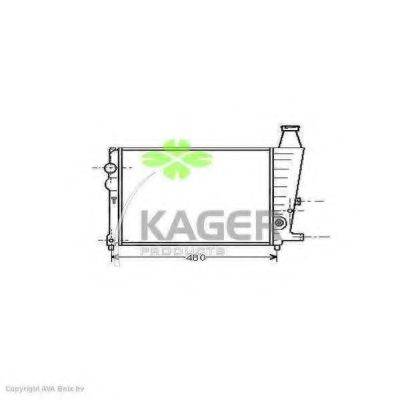 Радіатор, охолодження двигуна KAGER 31-0152