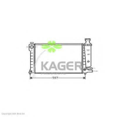 KAGER 310154 Радиатор, охлаждение двигателя