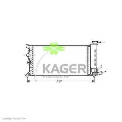 Радіатор, охолодження двигуна KAGER 31-0159