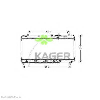KAGER 310215 Радіатор, охолодження двигуна