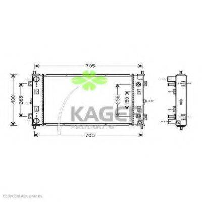 Радіатор, охолодження двигуна KAGER 31-0218