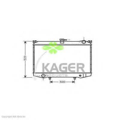 KAGER 310227 Радіатор, охолодження двигуна