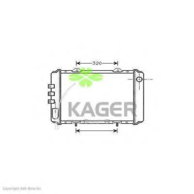 KAGER 310231 Радиатор, охлаждение двигателя