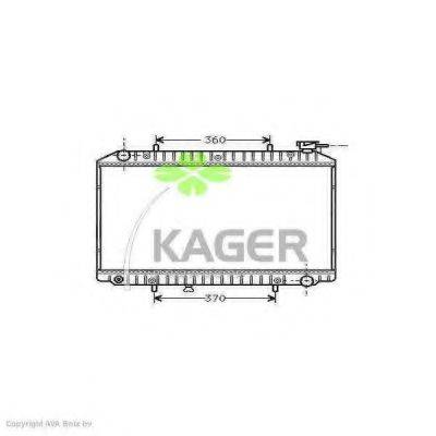 KAGER 310261 Радіатор, охолодження двигуна