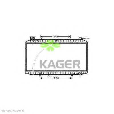 KAGER 310262 Радіатор, охолодження двигуна