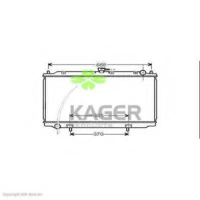 Радіатор, охолодження двигуна KAGER 31-0275