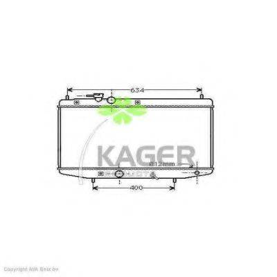 KAGER 310281 Радіатор, охолодження двигуна