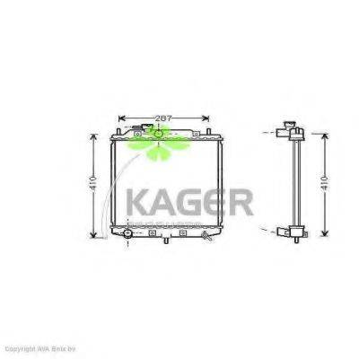 KAGER 310291 Радиатор, охлаждение двигателя