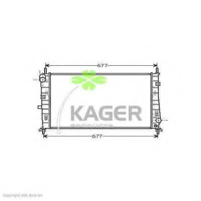 KAGER 310334 Радиатор, охлаждение двигателя