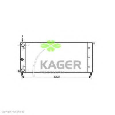 Радіатор, охолодження двигуна KAGER 31-0381