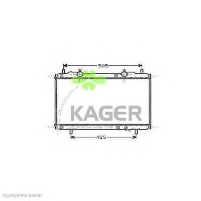 Радиатор, охлаждение двигателя KAGER 31-0414
