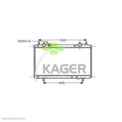 KAGER 310419 Радиатор, охлаждение двигателя