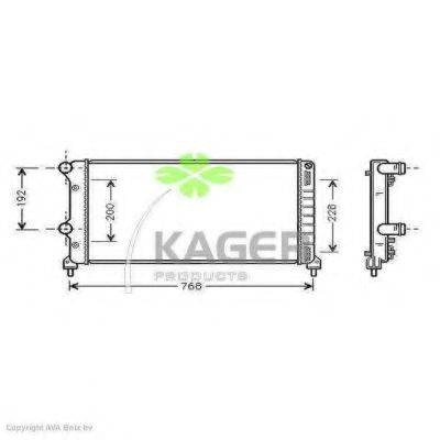 KAGER 310440 Радиатор, охлаждение двигателя