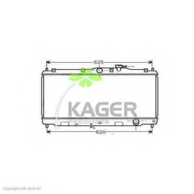 KAGER 310466 Радиатор, охлаждение двигателя
