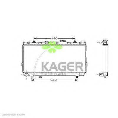 KAGER 310523 Радиатор, охлаждение двигателя