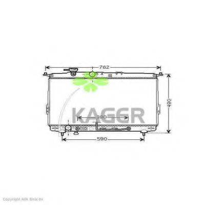 KAGER 310526 Радиатор, охлаждение двигателя