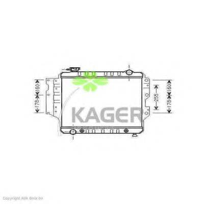 KAGER 310556 Радіатор, охолодження двигуна