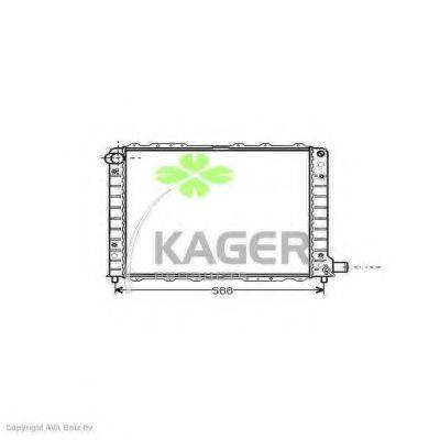Радіатор, охолодження двигуна KAGER 31-0566