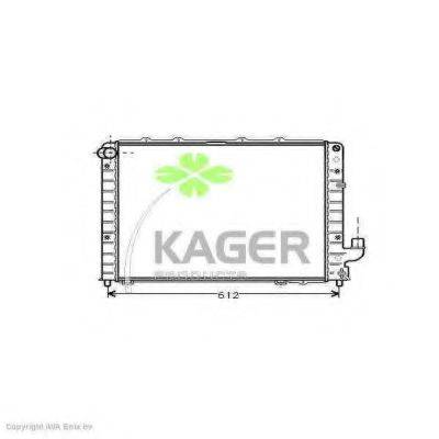 Радіатор, охолодження двигуна KAGER 31-0567