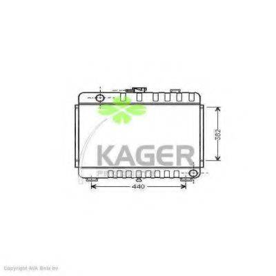Радіатор, охолодження двигуна KAGER 31-0586