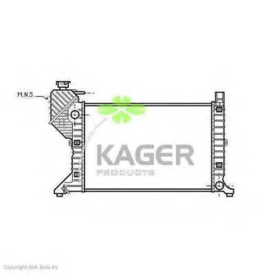 Радіатор, охолодження двигуна KAGER 31-0615