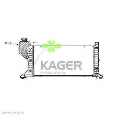 KAGER 310641 Радіатор, охолодження двигуна