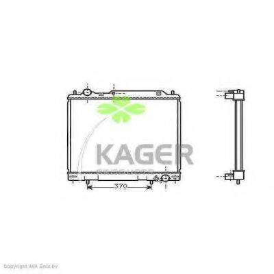Радиатор, охлаждение двигателя KAGER 31-0676