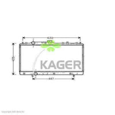 KAGER 310678 Радіатор, охолодження двигуна