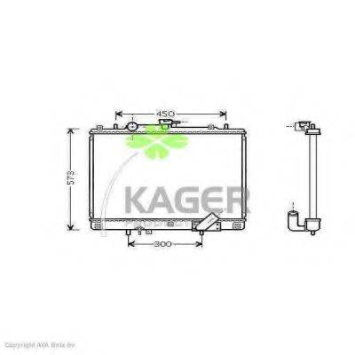 KAGER 310696 Радиатор, охлаждение двигателя