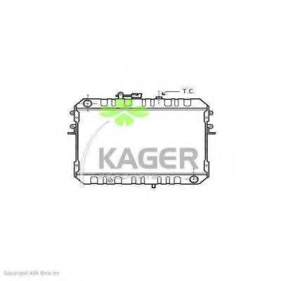Радіатор, охолодження двигуна KAGER 31-0706