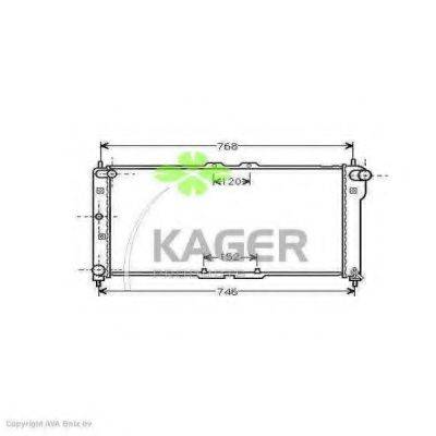 KAGER 310717 Радіатор, охолодження двигуна