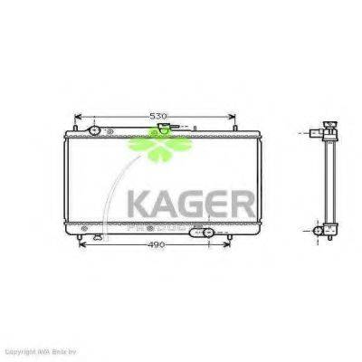 Радиатор, охлаждение двигателя KAGER 31-0719