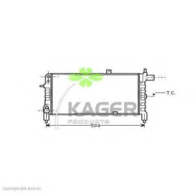 Радіатор, охолодження двигуна KAGER 31-0751