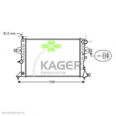 KAGER 310809 Радиатор, охлаждение двигателя