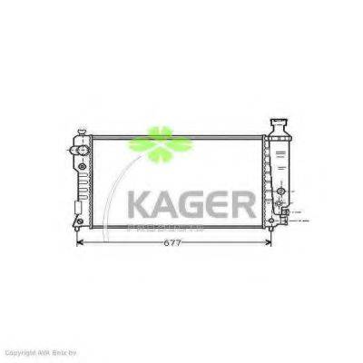 KAGER 310852 Радиатор, охлаждение двигателя