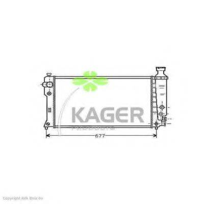 KAGER 310853 Радіатор, охолодження двигуна